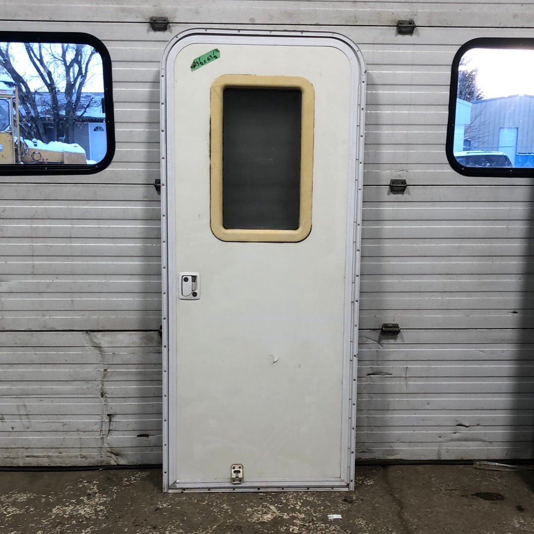 Used Rv Radius Entry Door 29 1/2 x 70 1/4 - Young Farts RV Parts