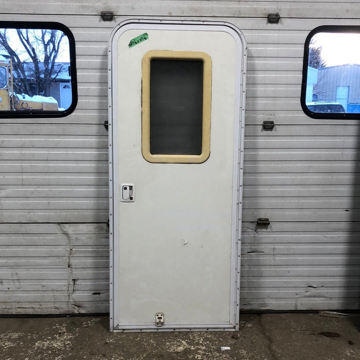 Used Rv Radius Entry Door 29 1/2 x 70 1/4 - Young Farts RV Parts