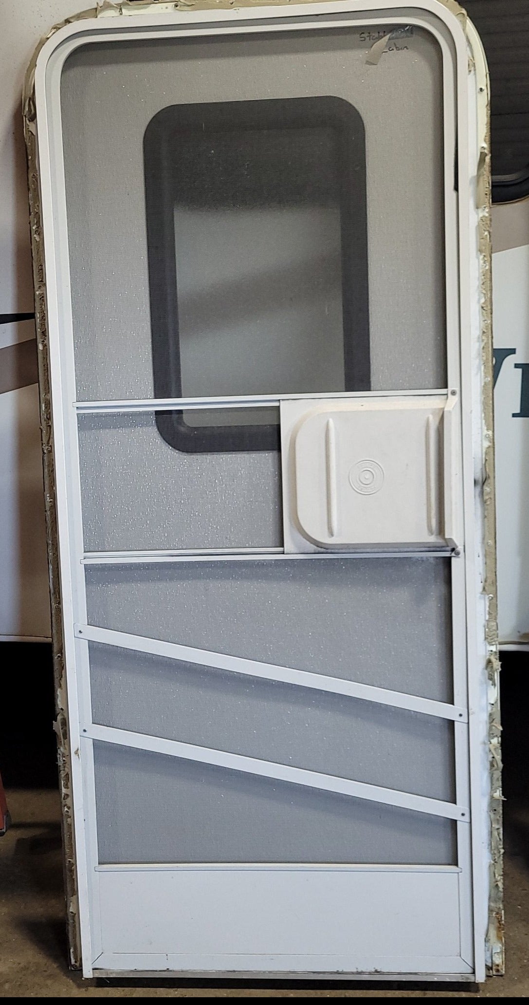 Used RV Radius Entry Door 30 1/2" X 70" - Young Farts RV Parts