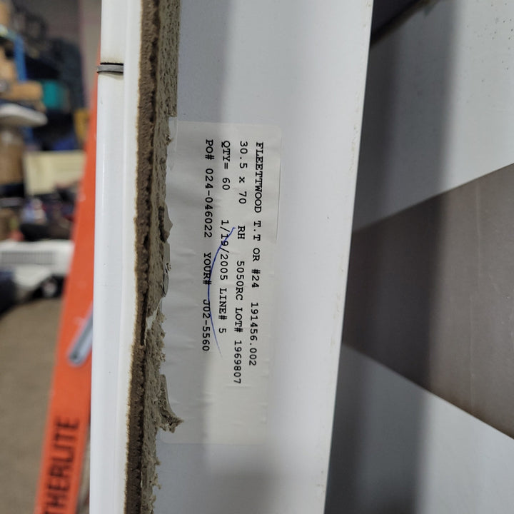 Used RV Radius Entry Door 30 1/2" X 70" - Young Farts RV Parts