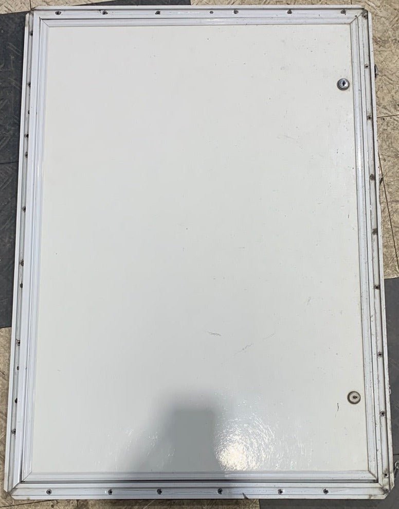 Used RV Square Cargo / compartment Door 33 3/4" x 23 3/4" x 3/4"D - Young Farts RV Parts