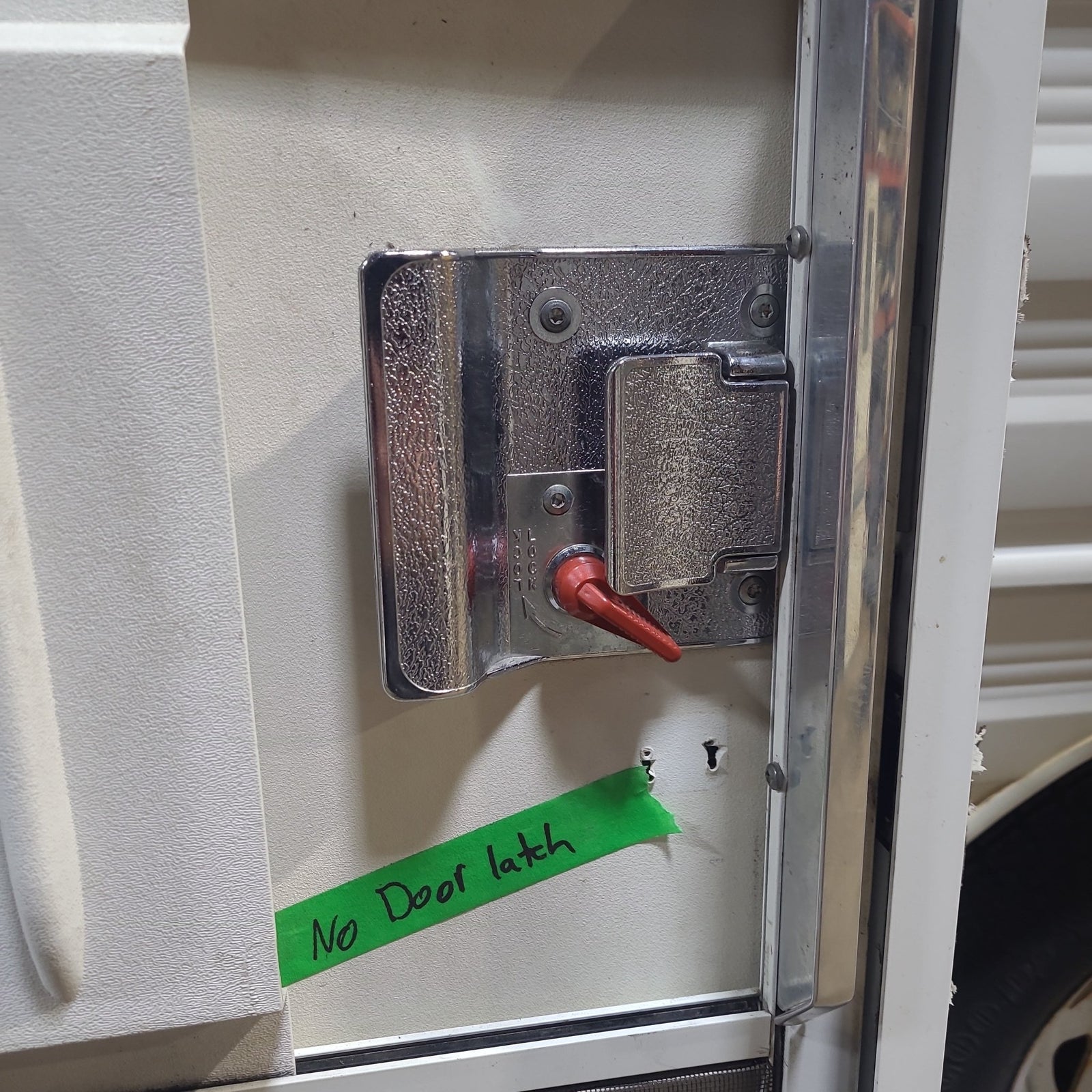 Used RV Square Entry Door 30 1/2