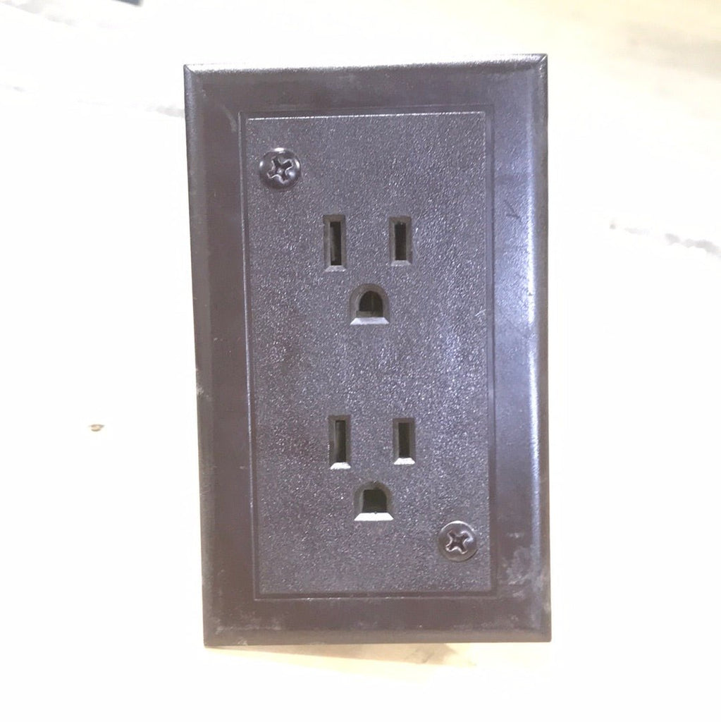 Used RV WDR 15A - 125 Volt Wall Receptacle / Outlet - Brown - Young Farts RV Parts