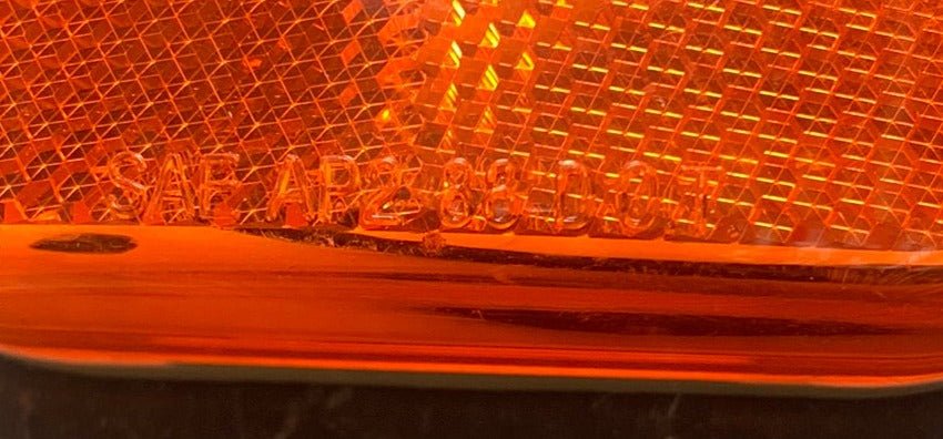 Used SAE-AP2-88 D.O.T. Replacement Lens for Marker Light | Amber - Young Farts RV Parts