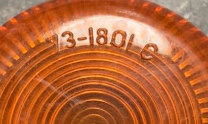 Used SAE-PCP2-2 Replacement Lens for Marker Light | Amber - Young Farts RV Parts