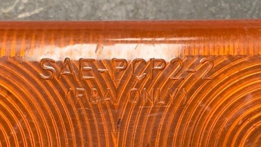 Used SAE-PCP2-2 Replacement Lens for Marker Light | Amber - Young Farts RV Parts