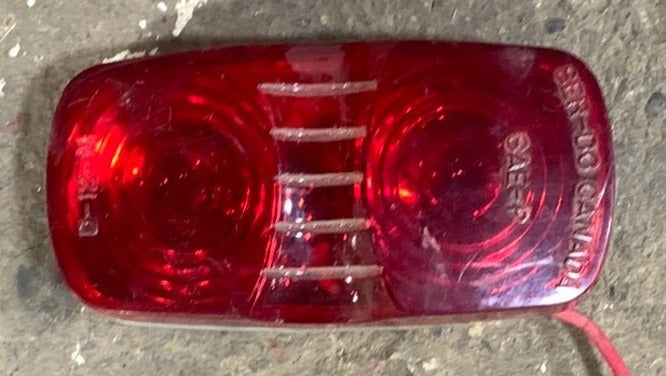 Used SAR-DO CANADA | SAE-P | D-12-M Replacement Lens for Marker Light | Red - Young Farts RV Parts