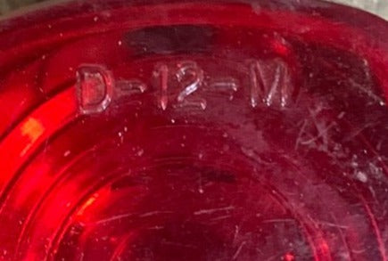Used SAR-DO CANADA | SAE-P | D-12-M Replacement Lens for Marker Light | Red - Young Farts RV Parts