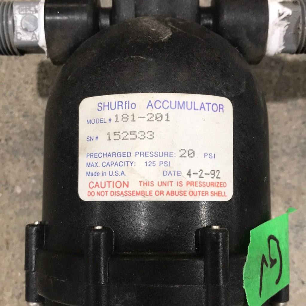 Used Shurflo Accumulator Tank 181-201 - Young Farts RV Parts