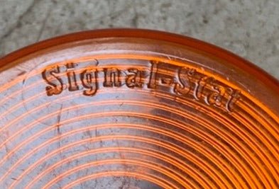 Used Signal-Stat SAE P2 03 DOT Replacement Lens for Marker Light | Amber - Young Farts RV Parts