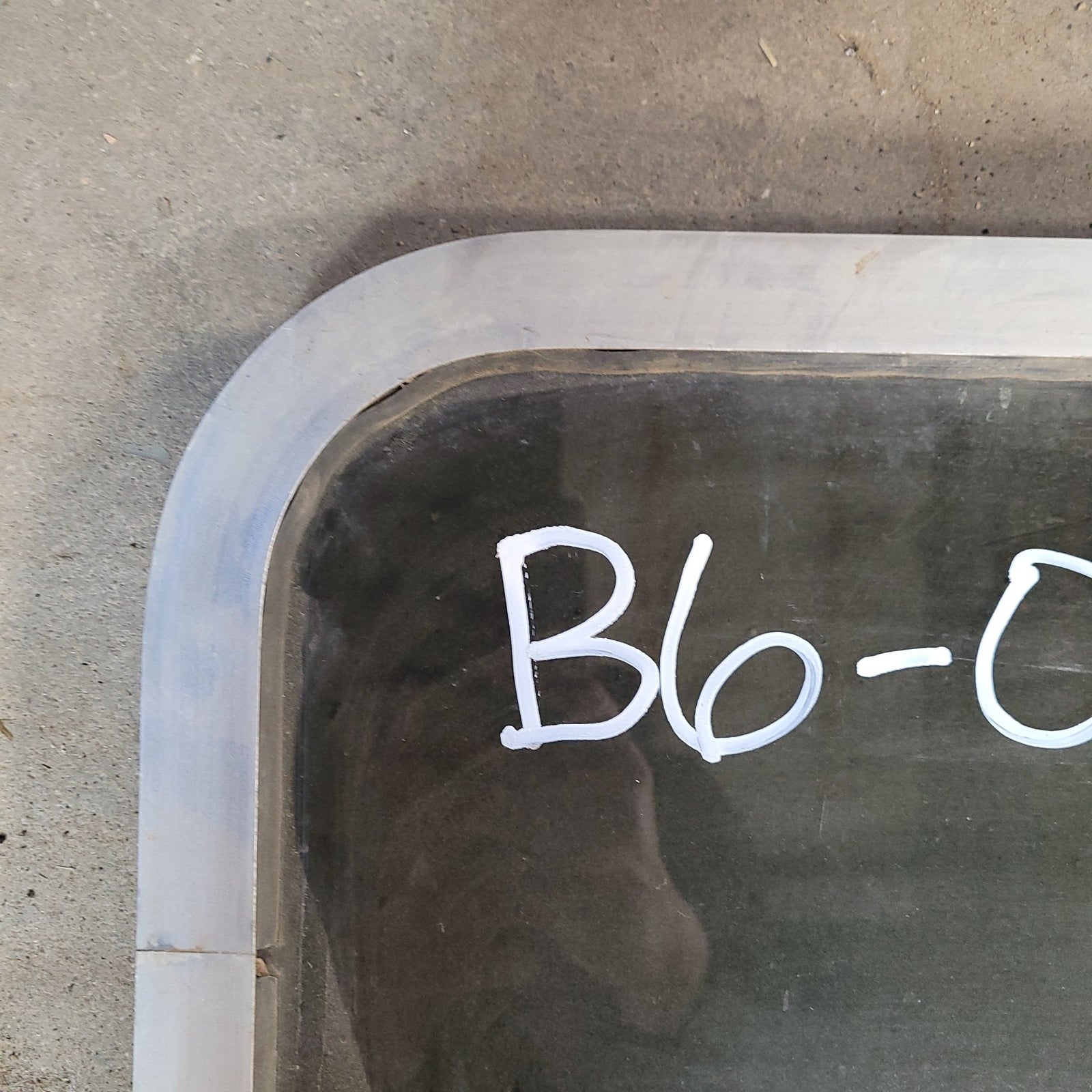 Used Silver Radius Non-Opening Window : 24 1/2 X 12 1/4 X 2