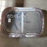 Used Silver Radius Opening Window : 13 X 11 3/4  X 2