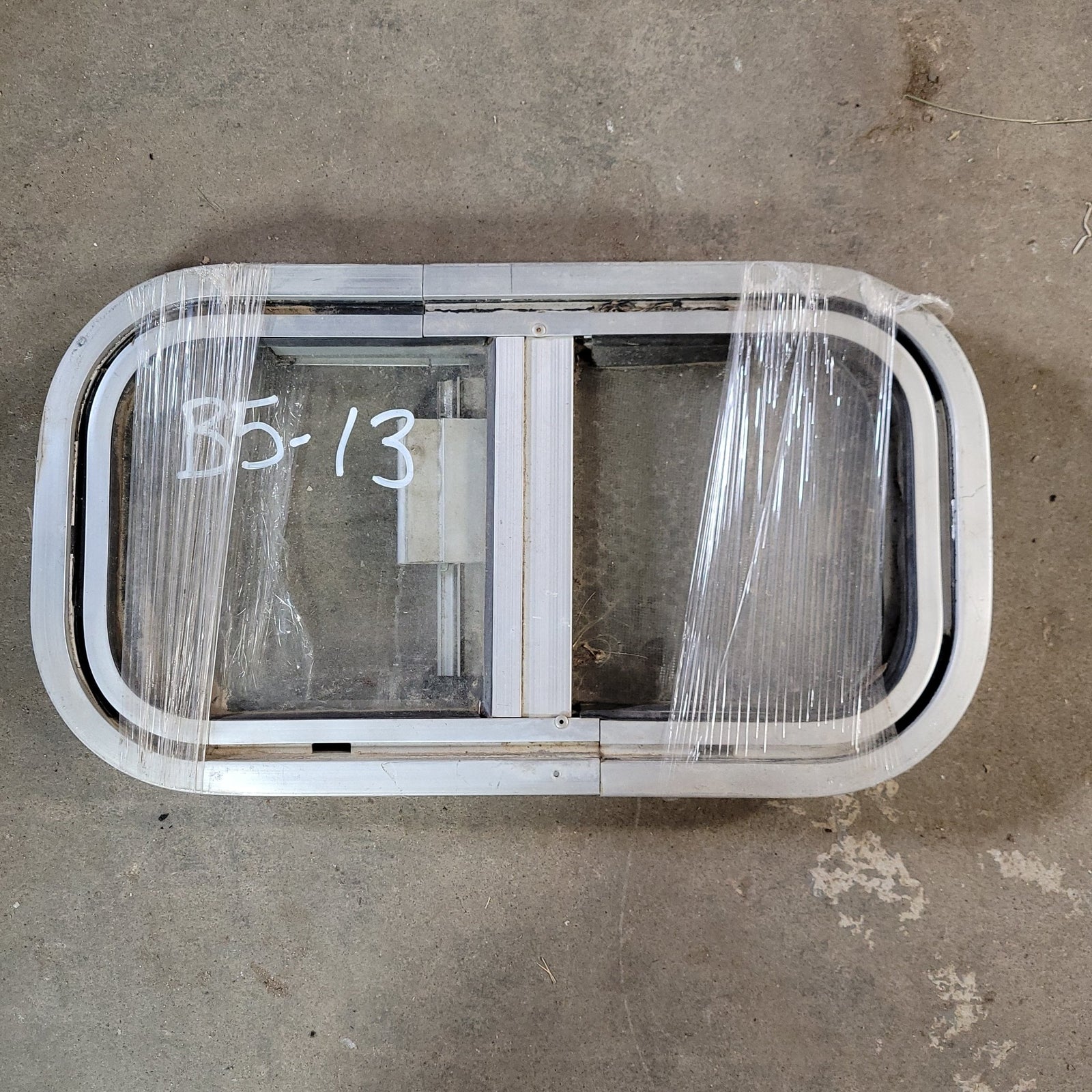 Used Silver Radius Opening Window : 17 X 9 X 2