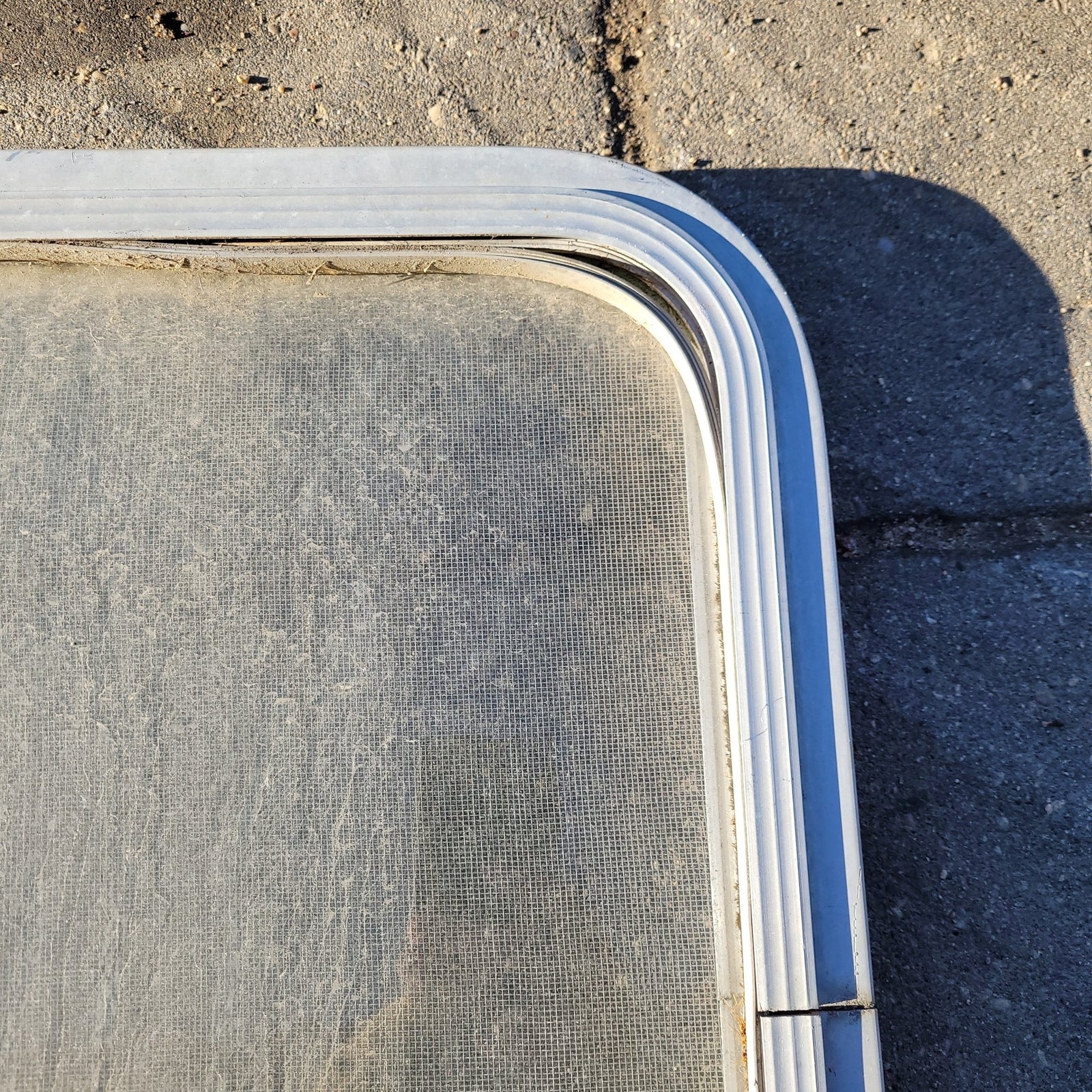 Used Silver Radius Opening Window : 39 1/4 X 18 1/2 X 2