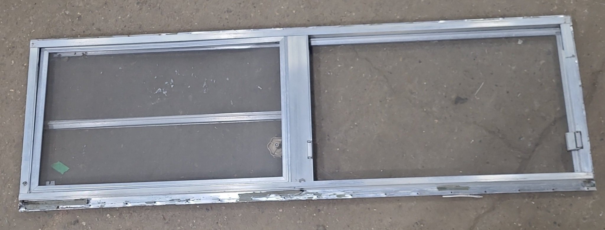 Used Silver Square Emergency Opening Window: 59 3/4" X 17 3/4" X 1 1/2" D - Young Farts RV Parts