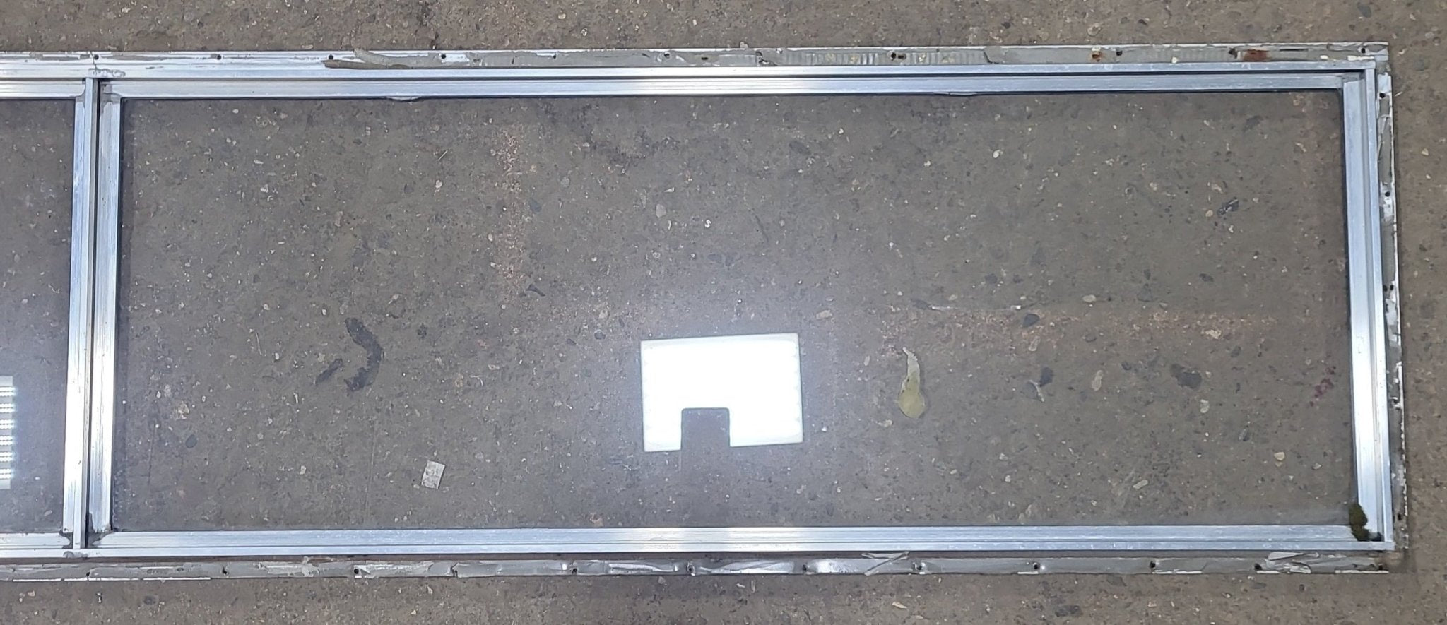 Used Silver Square Non Opening Window: 78 5/8" X 14 3/4" X 3/4" D - Young Farts RV Parts