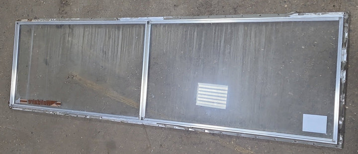 Used Silver Square Non Opening Window: 78 5/8" X 21 3/4" X 3/4" D - Young Farts RV Parts