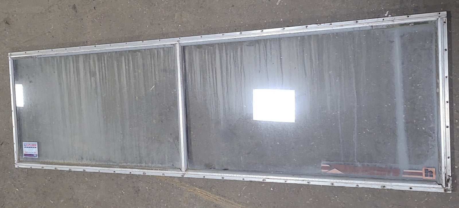 Used Silver Square Non Opening Window: 78 5/8