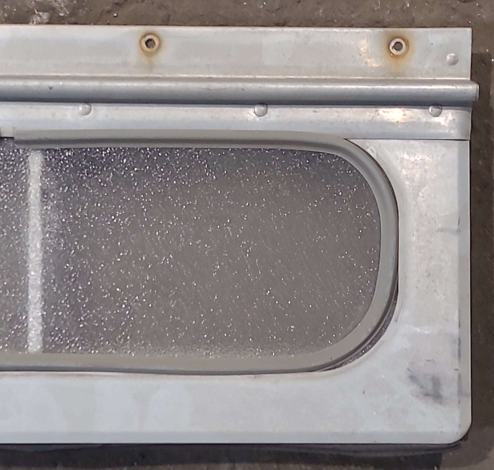 Used Silver Square Opening Window: 13 3/4