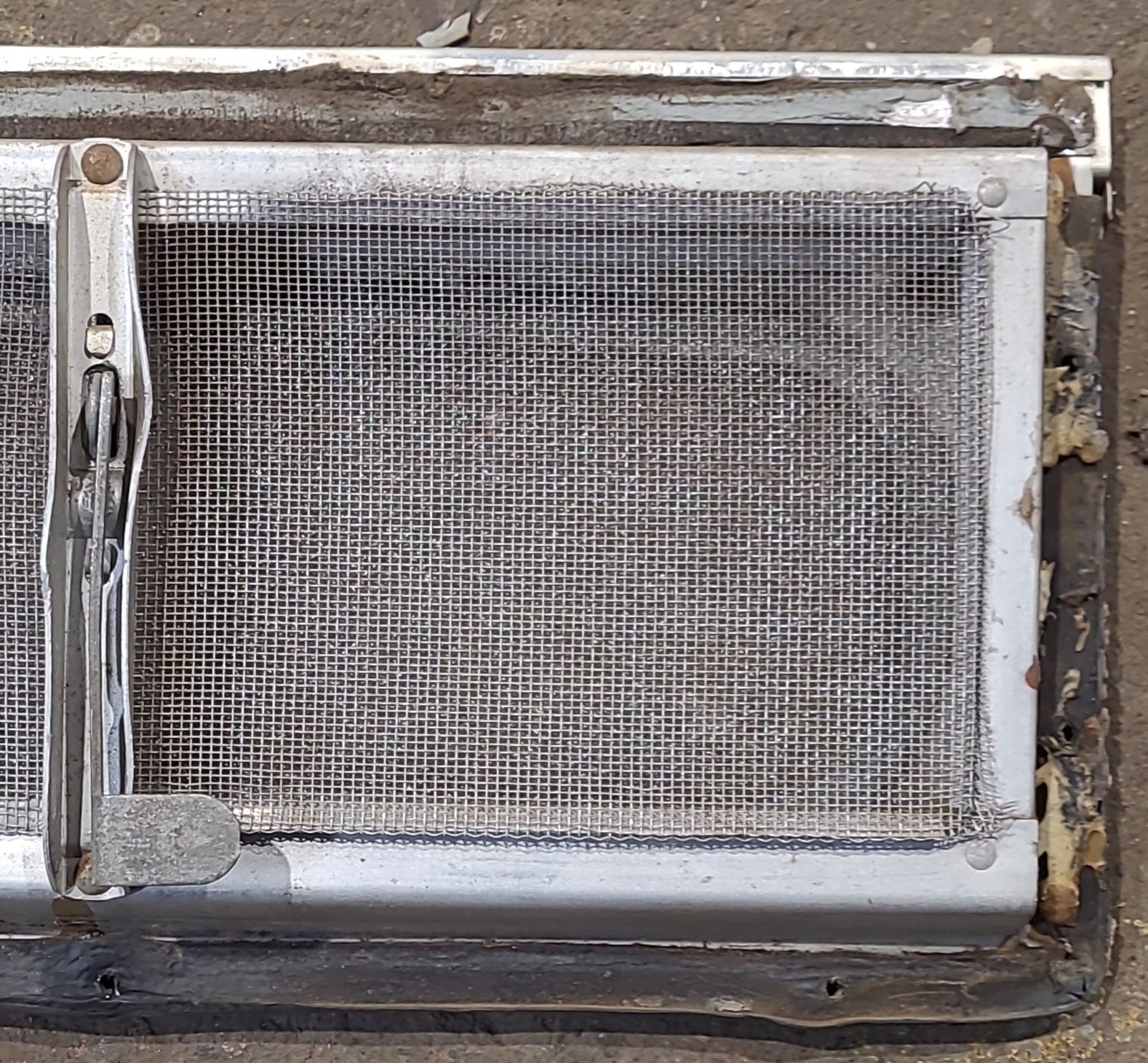 Used Silver Square Opening Window: 13 3/4