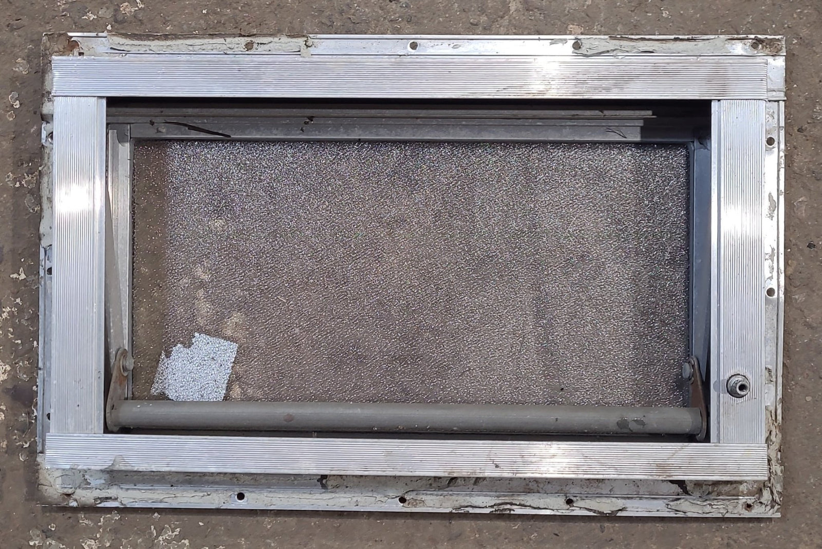 Used Silver Square Opening Window: 13 3/4