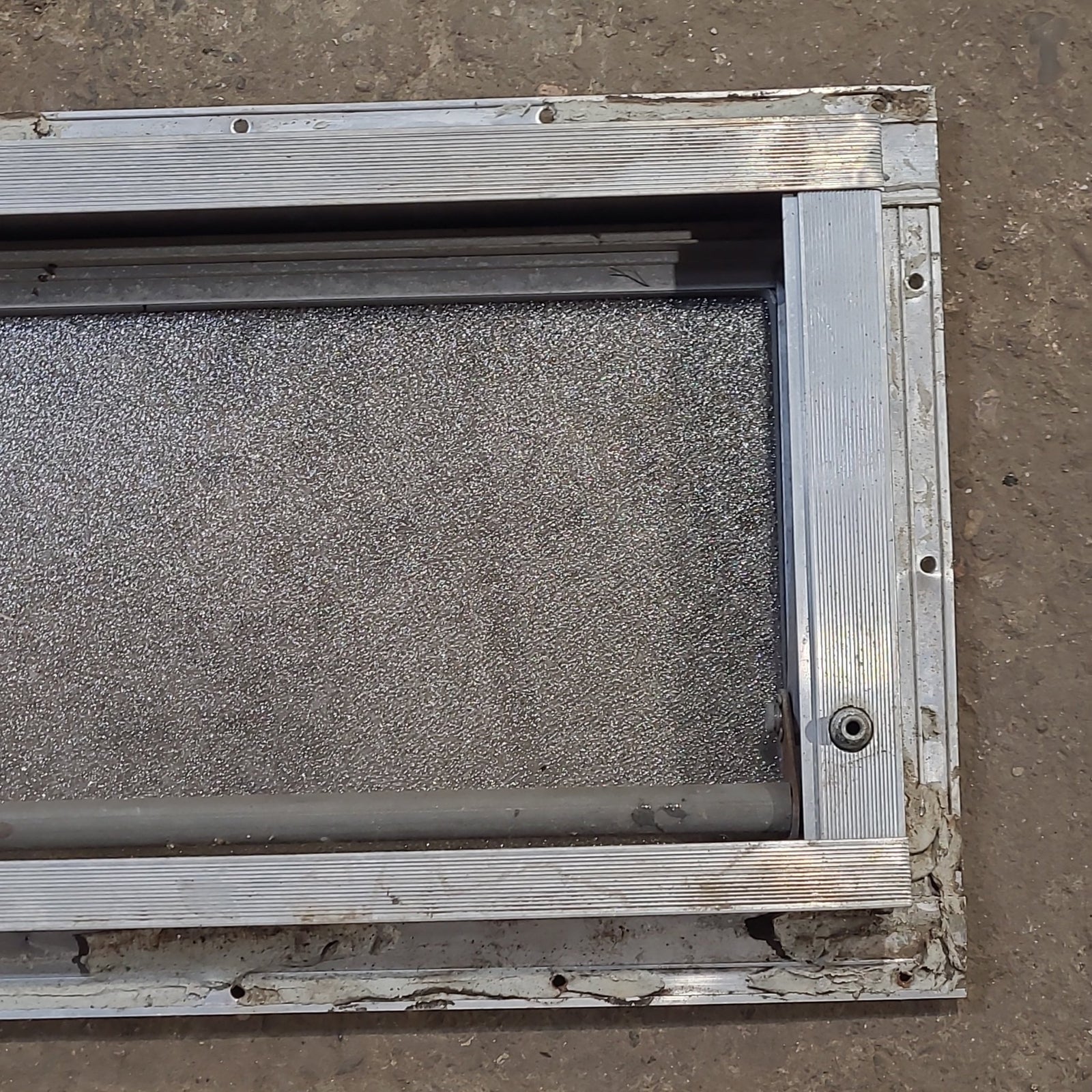 Used Silver Square Opening Window: 13 3/4