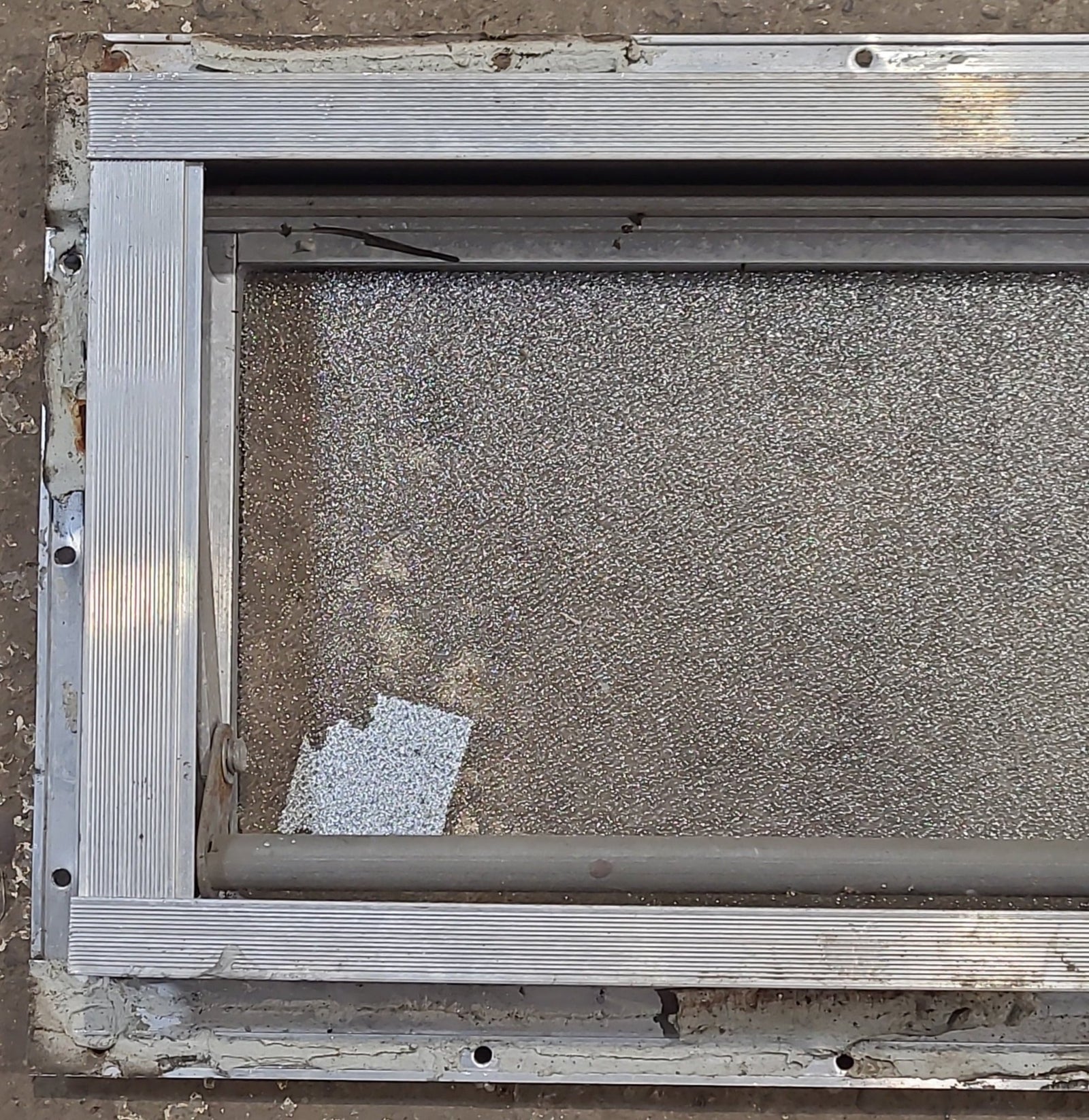 Used Silver Square Opening Window: 13 3/4