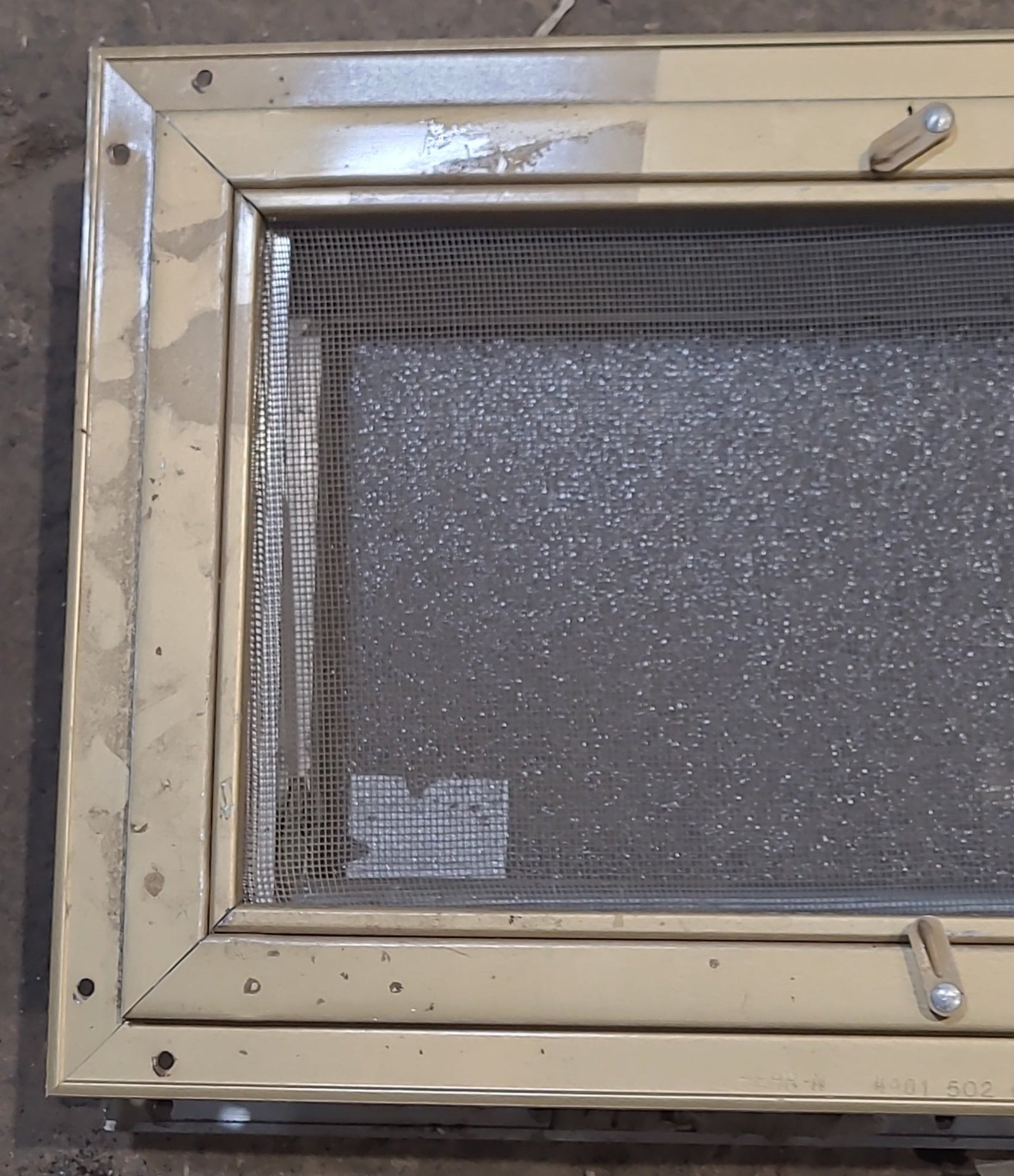 Used Silver Square Opening Window: 13 3/4