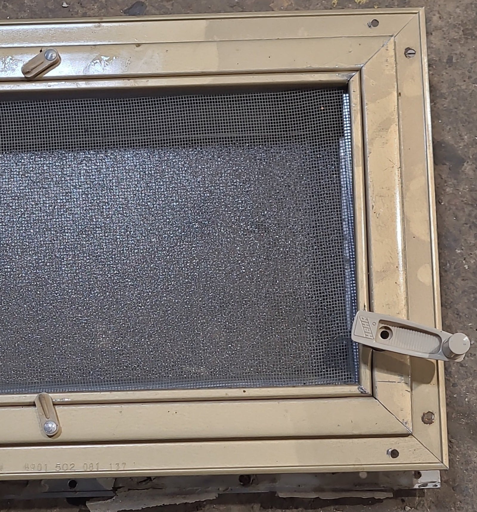 Used Silver Square Opening Window: 13 3/4