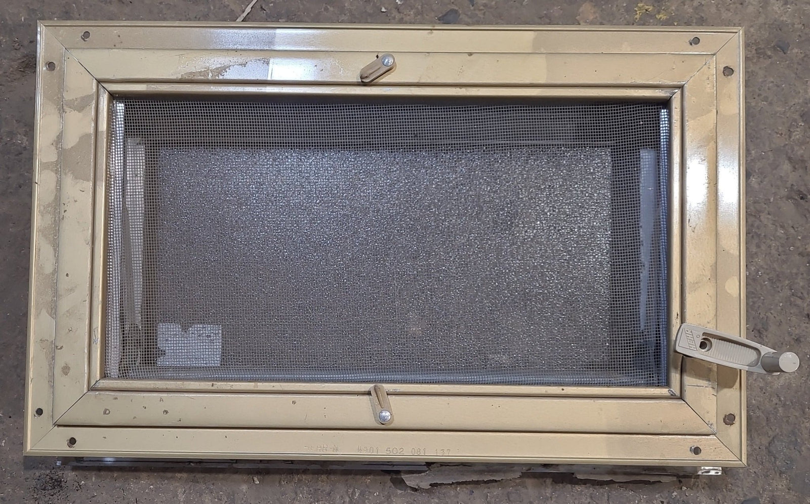 Used Silver Square Opening Window: 13 3/4