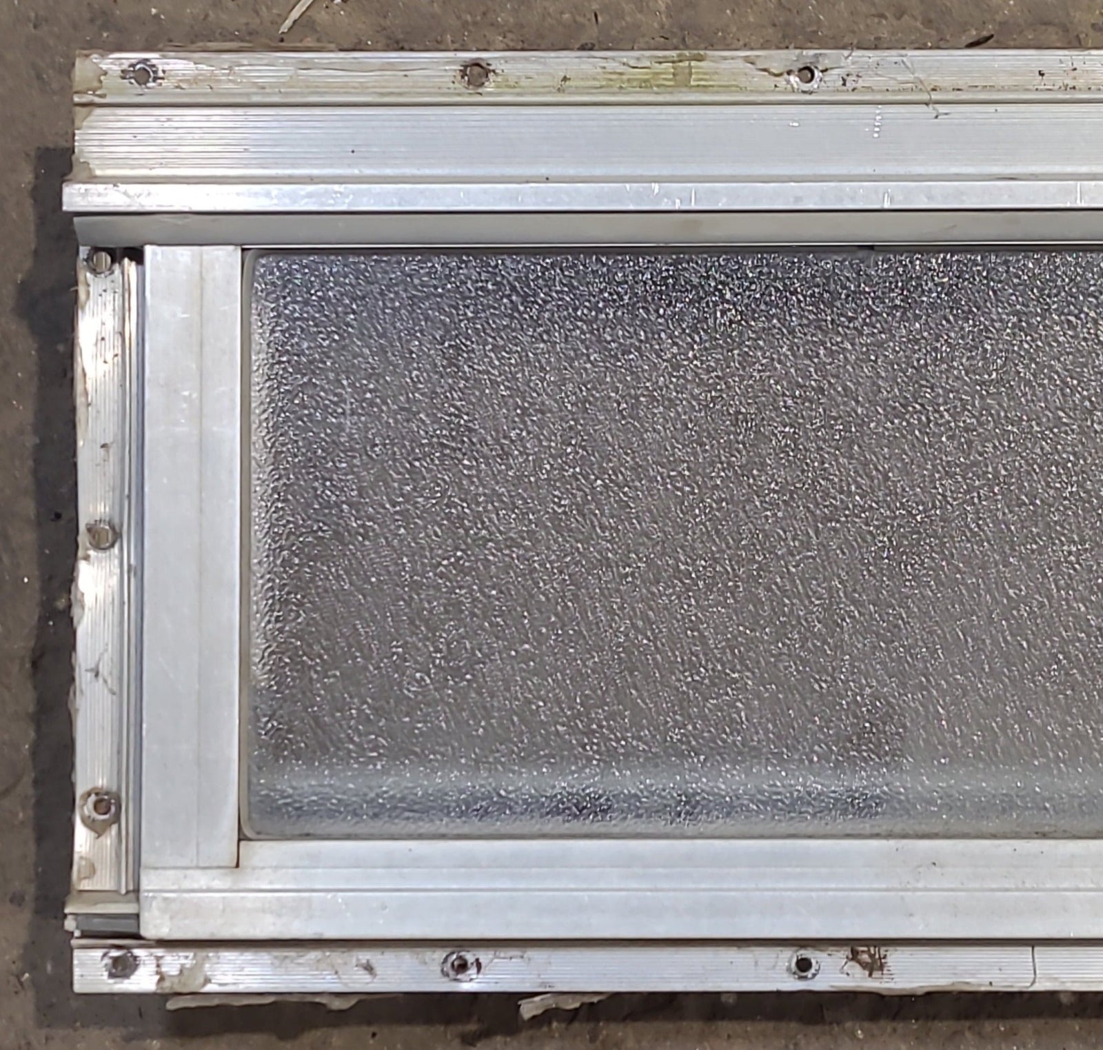 Used Silver Square Opening Window: 13 3/4