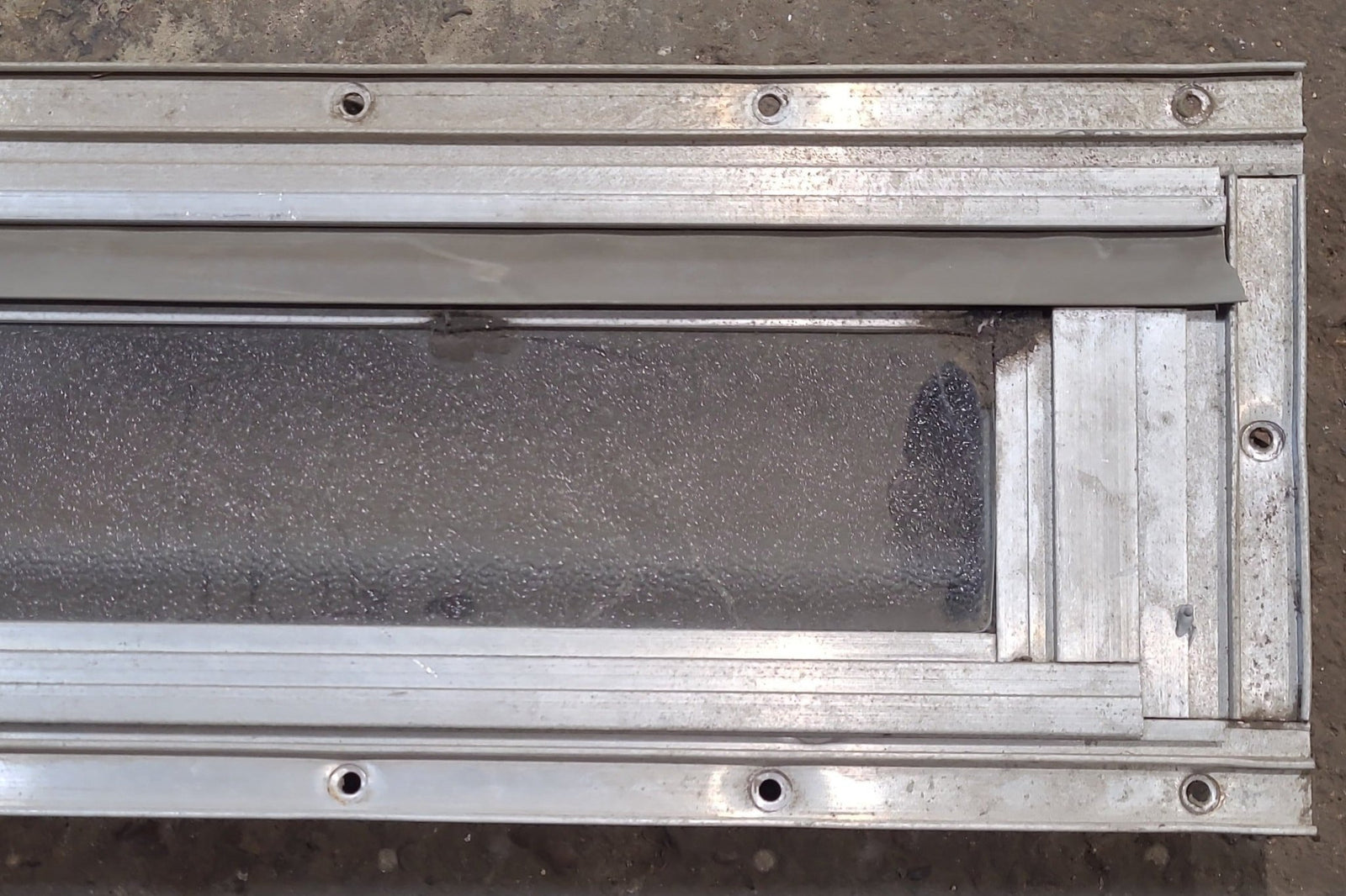 Used Silver Square Opening Window: 14 1/4