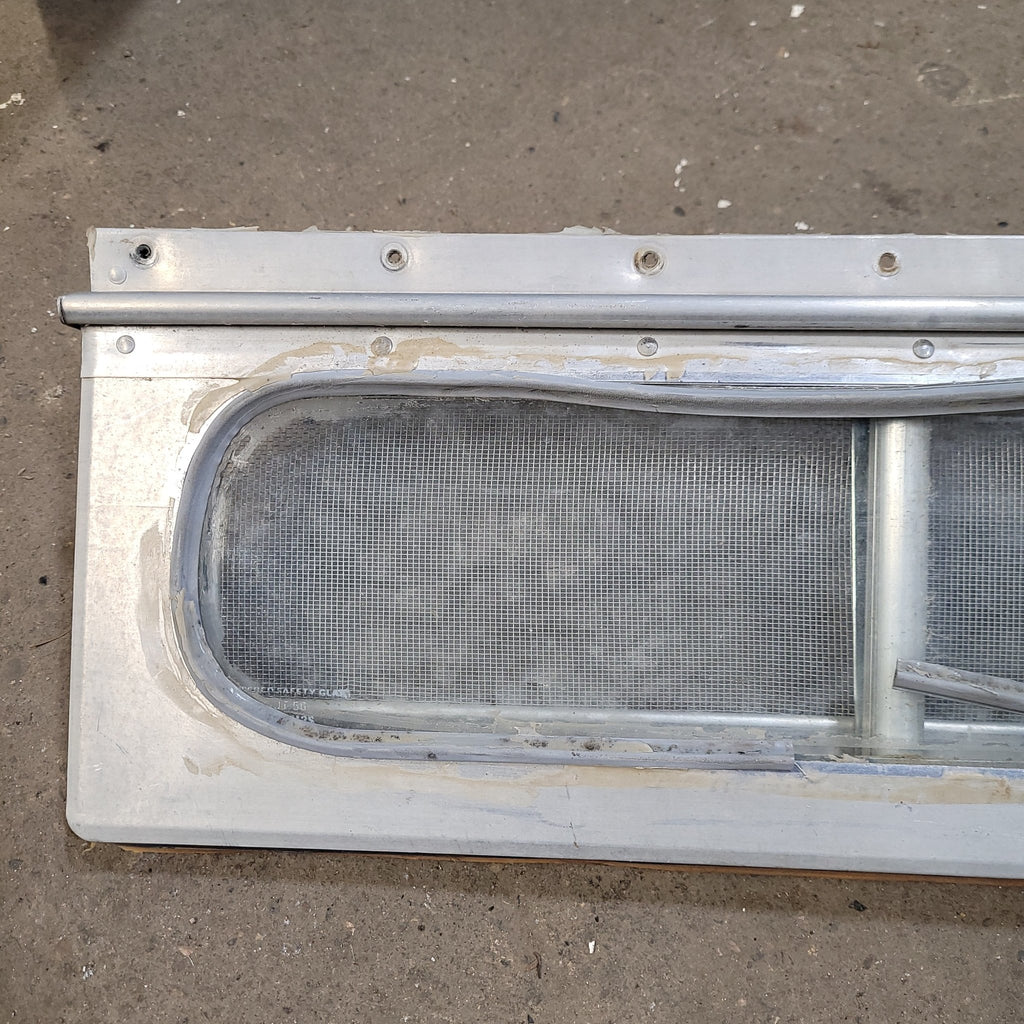 Used Silver Square Opening Window : 17" X 6" X 7/8" D - Young Farts RV Parts