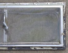 Load image into Gallery viewer, Used Silver Square Opening Window: 24&quot; W x 8 1/2&quot; H x 3/4&quot; D - Young Farts RV Parts