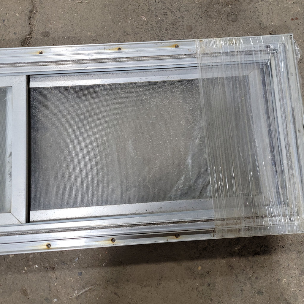 Used Silver Square Opening Window: 36" X 11 1/2" X 1 1/4" D - Young Farts RV Parts