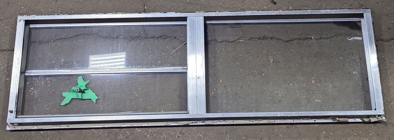 Used Silver Square Opening Window: 59 3/4