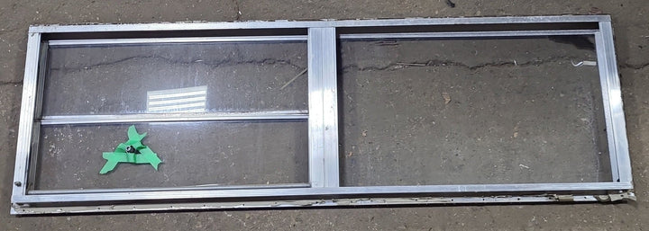 Used Silver Square Opening Window: 59 3/4" W x 18" H x 1 3/8" D - Young Farts RV Parts