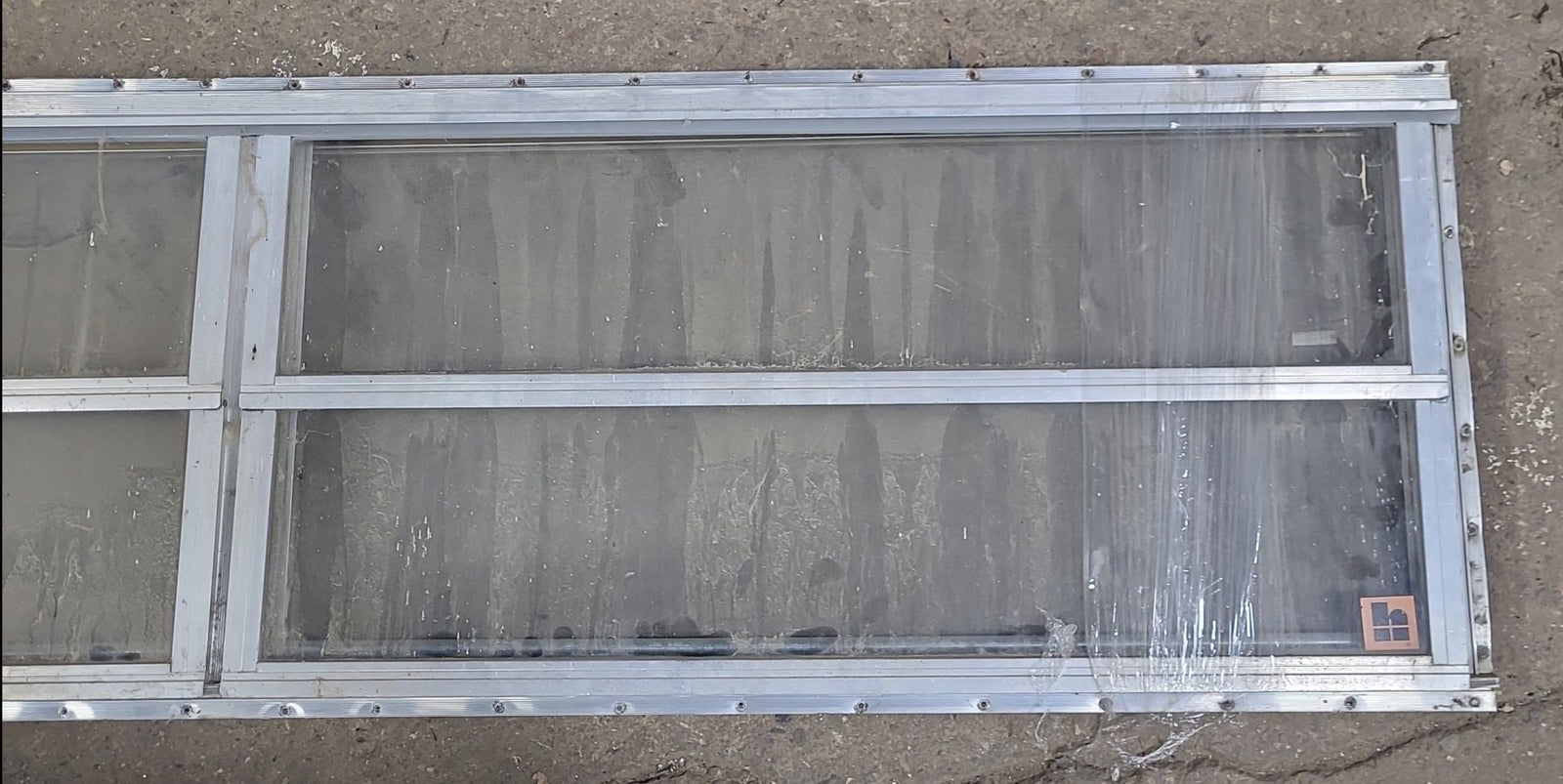 Used Silver Square Opening Window: 71 3/4