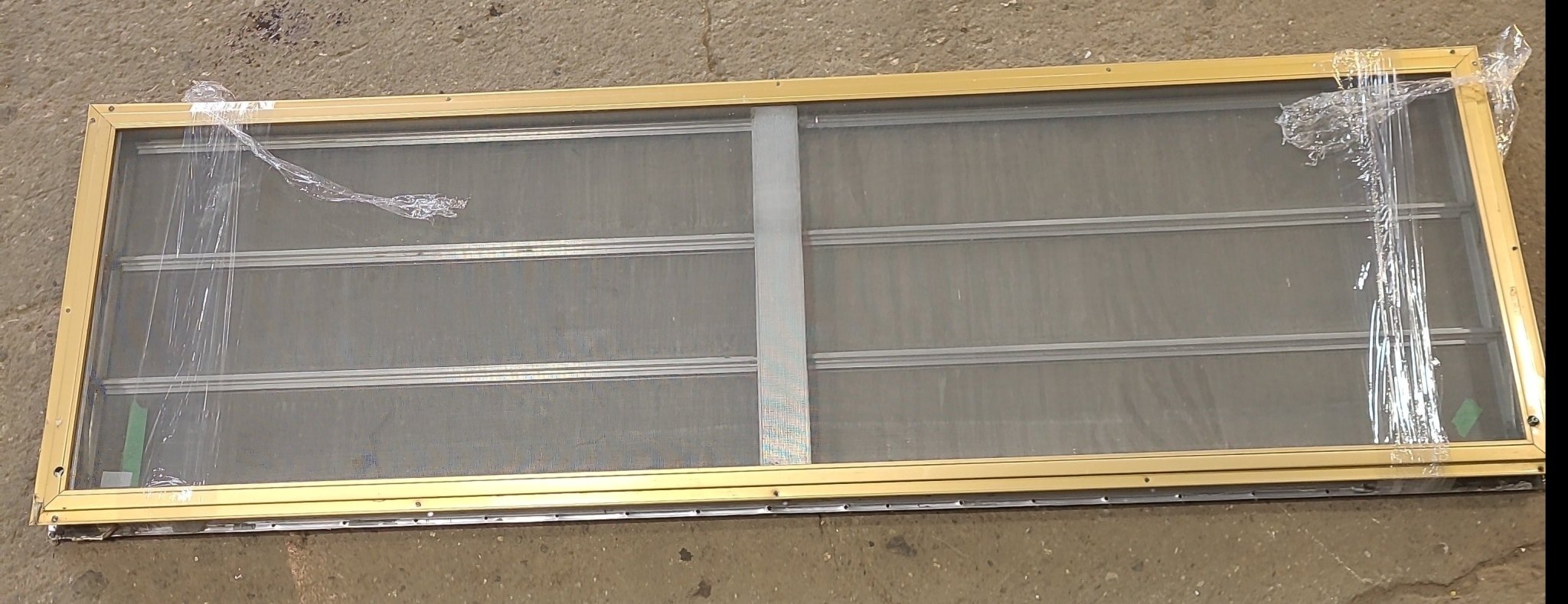 Used Silver Square Opening Window: 71 3/4" X 21 1/2" X 1 1/2" D - Young Farts RV Parts