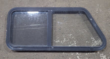 Load image into Gallery viewer, Used Slanted Black Radius Opening Window : 41 3/4&quot; W x 17 3/4&quot; H x 1 7/8&quot; D - Young Farts RV Parts