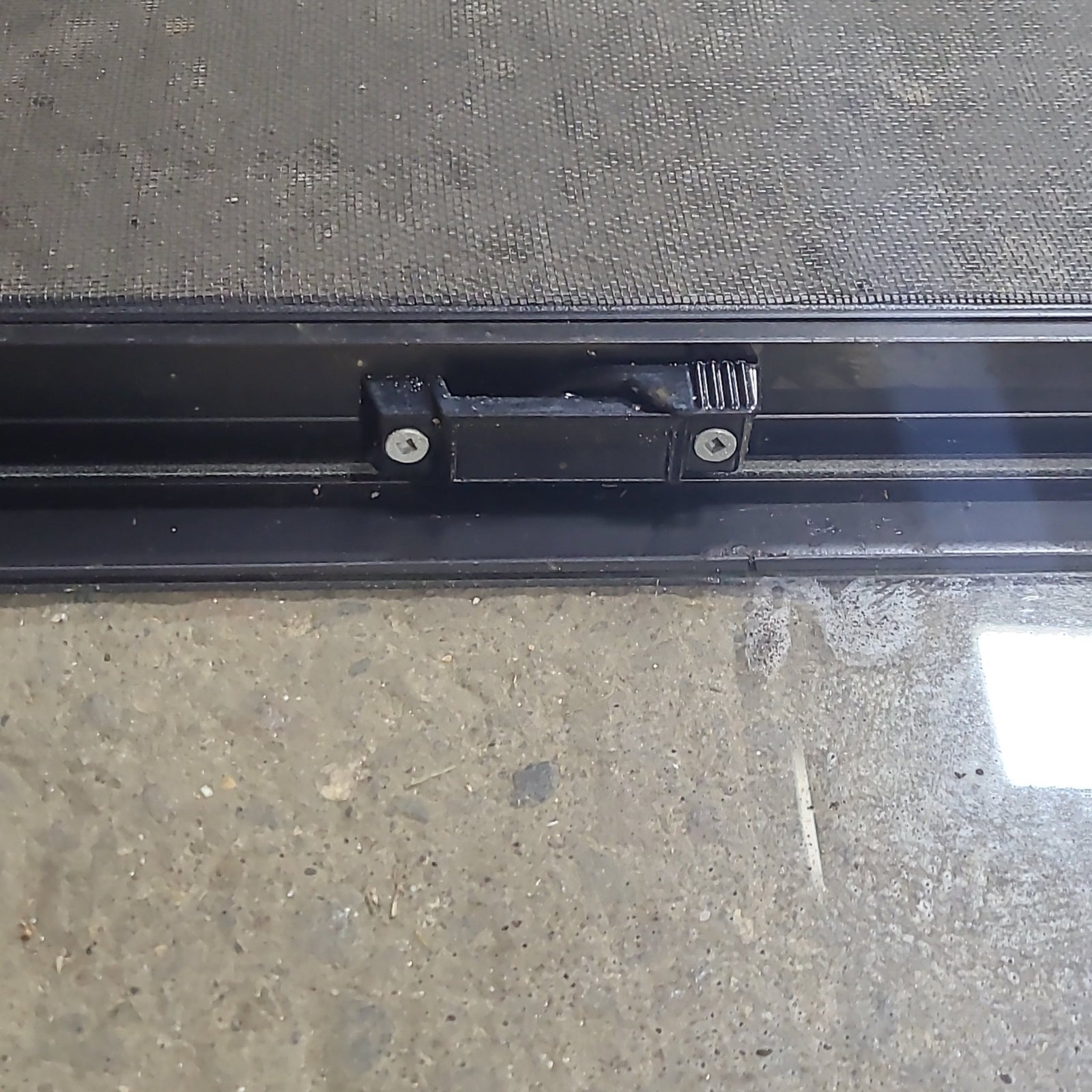 Used Slanted Black Radius Opening Window : 41 3/4