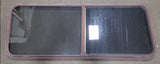 Used Slanted Brown Radius Opening Window : 22 1/8