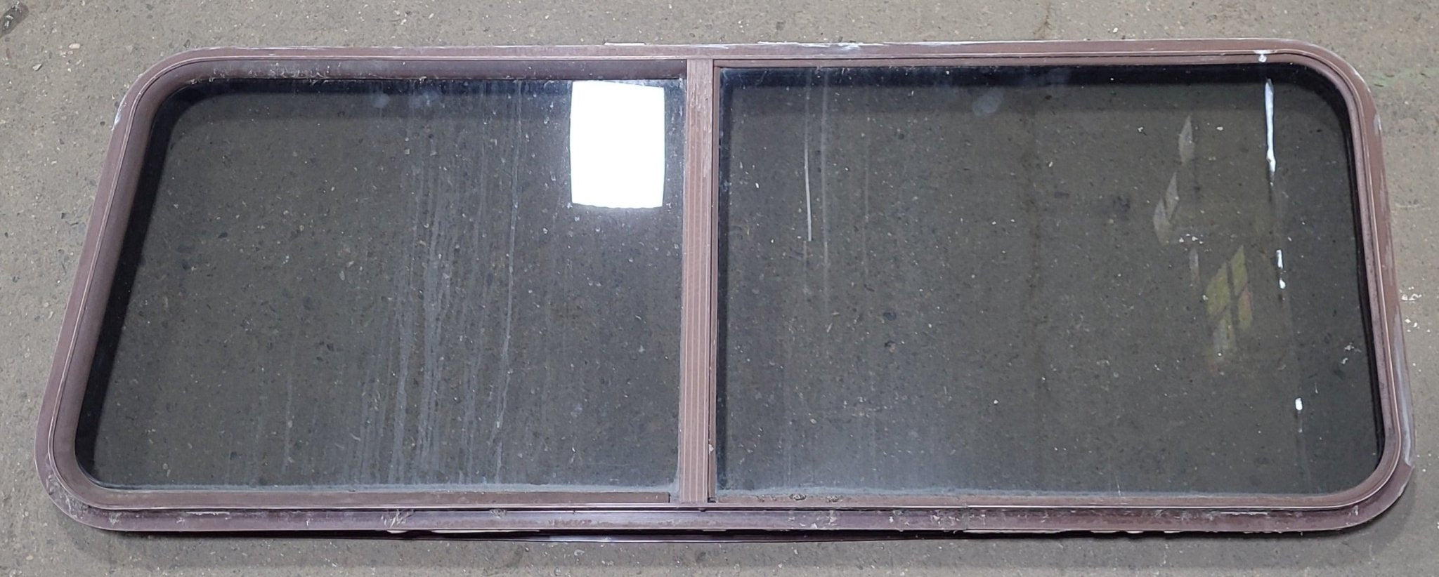 Buy Used Slanted Brown Radius Opening Window : 22 1/8