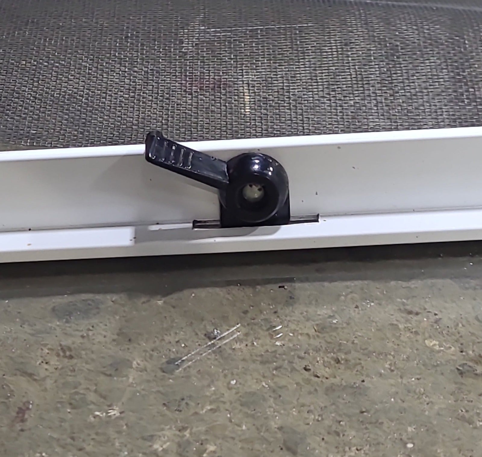 Used Slanted White Radius Opening Window : 41 1/2
