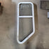 Used Slanted White Radius Opening Window : 42.5 X 16 X 2" D - Young Farts RV Parts