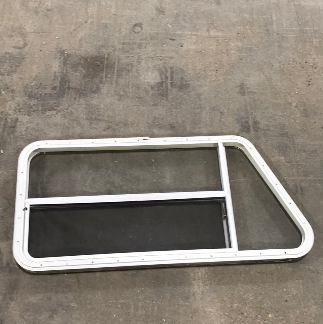 Used Slanted White Radius Opening Window : 47