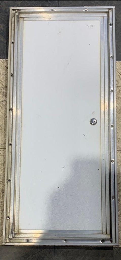 Used square cargo door 28 1/2" x 12" x 3/4"D - Young Farts RV Parts