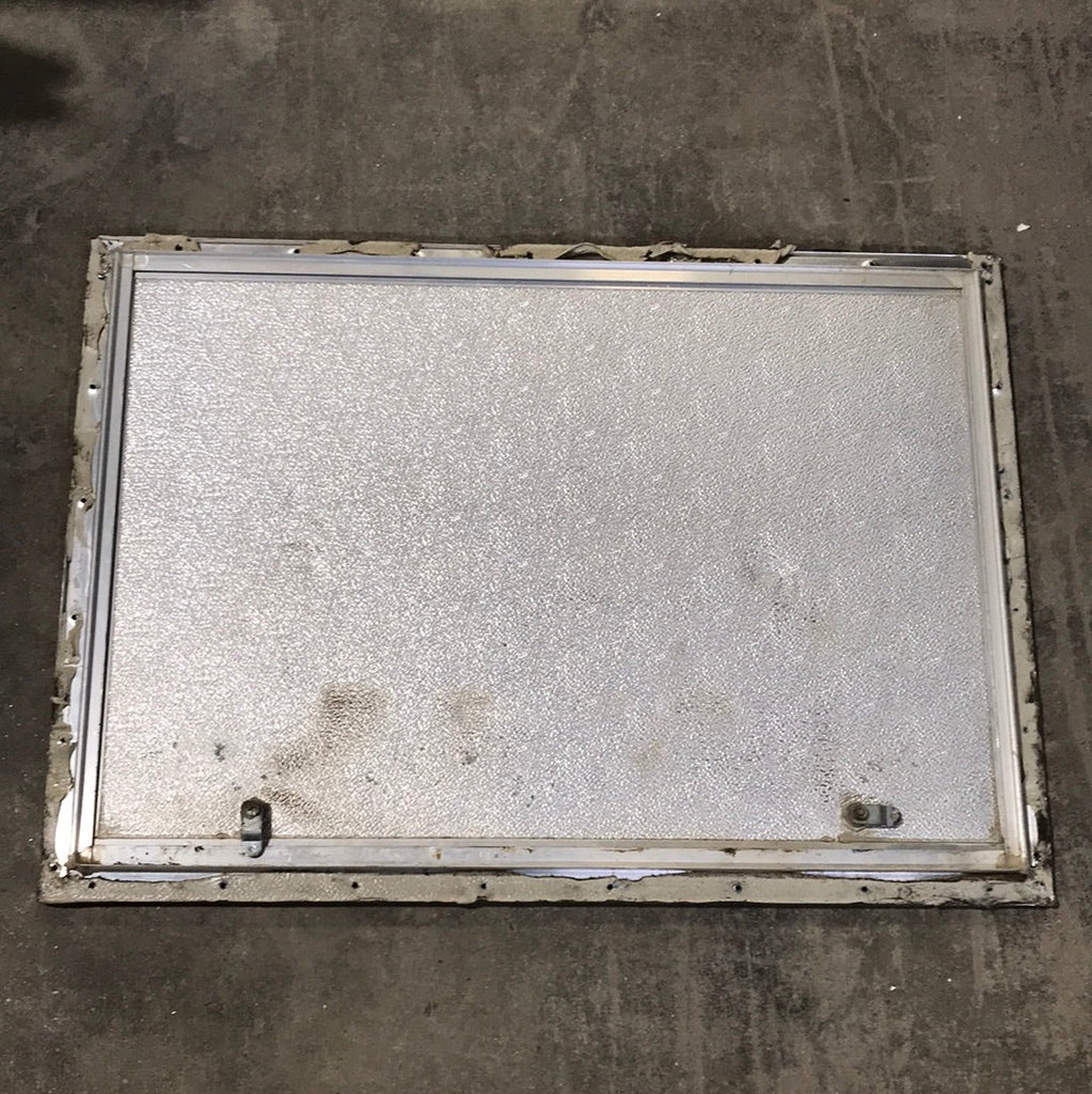 Used Square Corner cargo door 29 3/4" W x 20 3/4" H x 3/4"D - Young Farts RV Parts