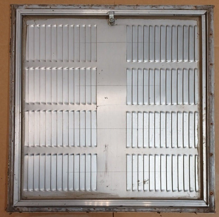 Used Square Cornered Battery/Propane Cargo Door 25 3/8" x 25 3/4" x 1"D - Young Farts RV Parts