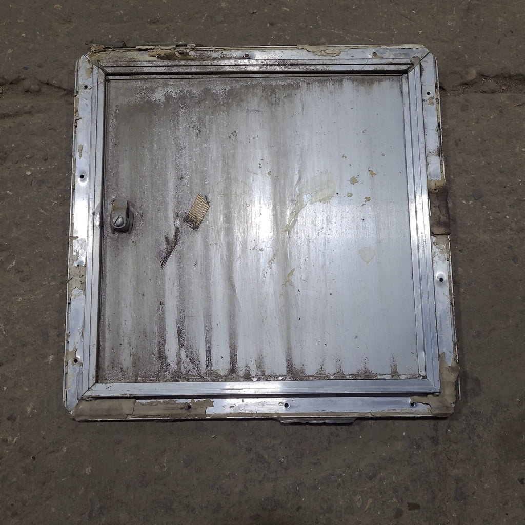 Used Square Cornered Cargo Door 14 1/2" x 14 5/8" x 5/8" - Young Farts RV Parts